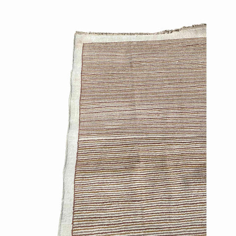 124 x 234 cm Modern Hand-knotted Modern Brown Small Rug - Rugmaster