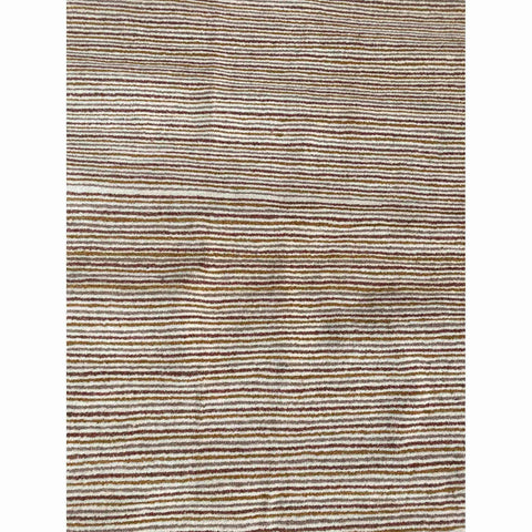 124 x 234 cm Modern Hand-knotted Modern Brown Small Rug - Rugmaster