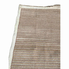 124 x 234 cm Modern Hand-knotted Modern Brown Small Rug - Rugmaster