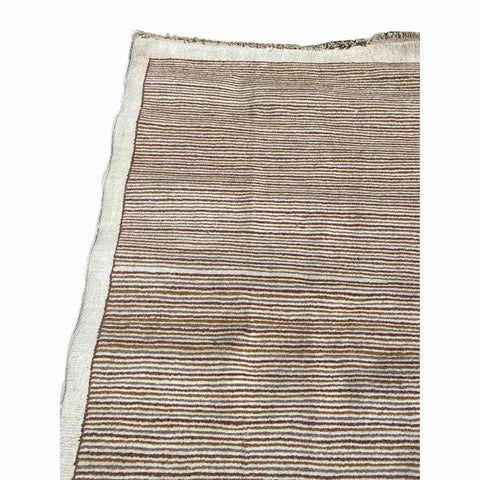 124 x 234 cm Modern Hand-knotted Modern Brown Small Rug - Rugmaster
