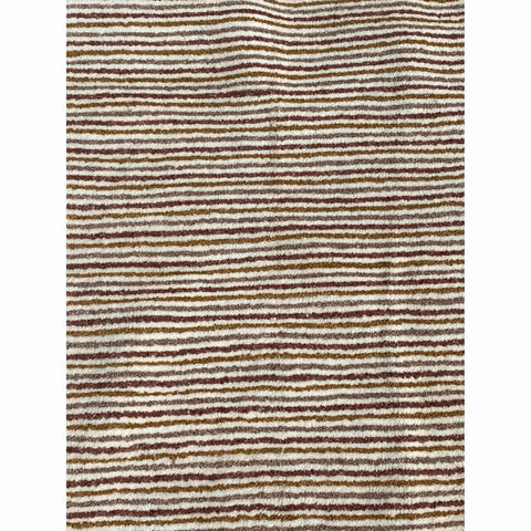 124 x 234 cm Modern Hand-knotted Modern Brown Small Rug - Rugmaster
