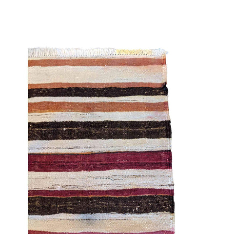 125 x 80 cm Persian Baluch Kilim Tribal White Rug - Rugmaster
