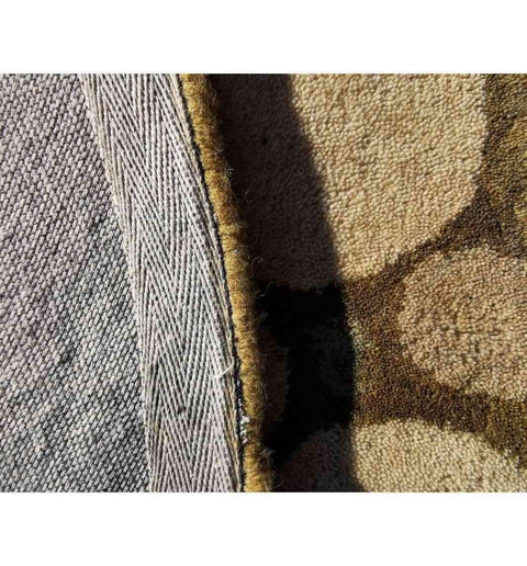 125D modern handtufted Round Olive Rug - Rugoutlet