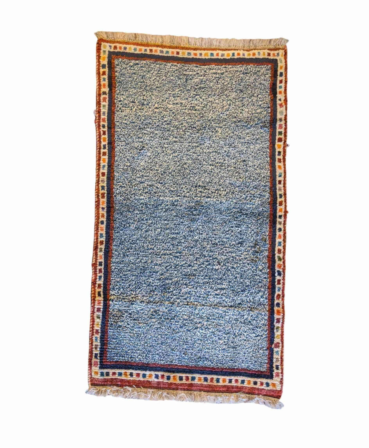 128 x 74 cm Persian Gabeh Tribal Grey Small Rug - Rugmaster
