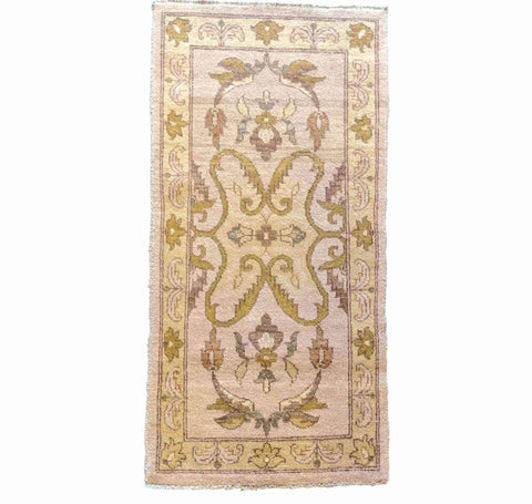 130 x 63 cm Ziegler Antique Yellow Rug - Rugmaster