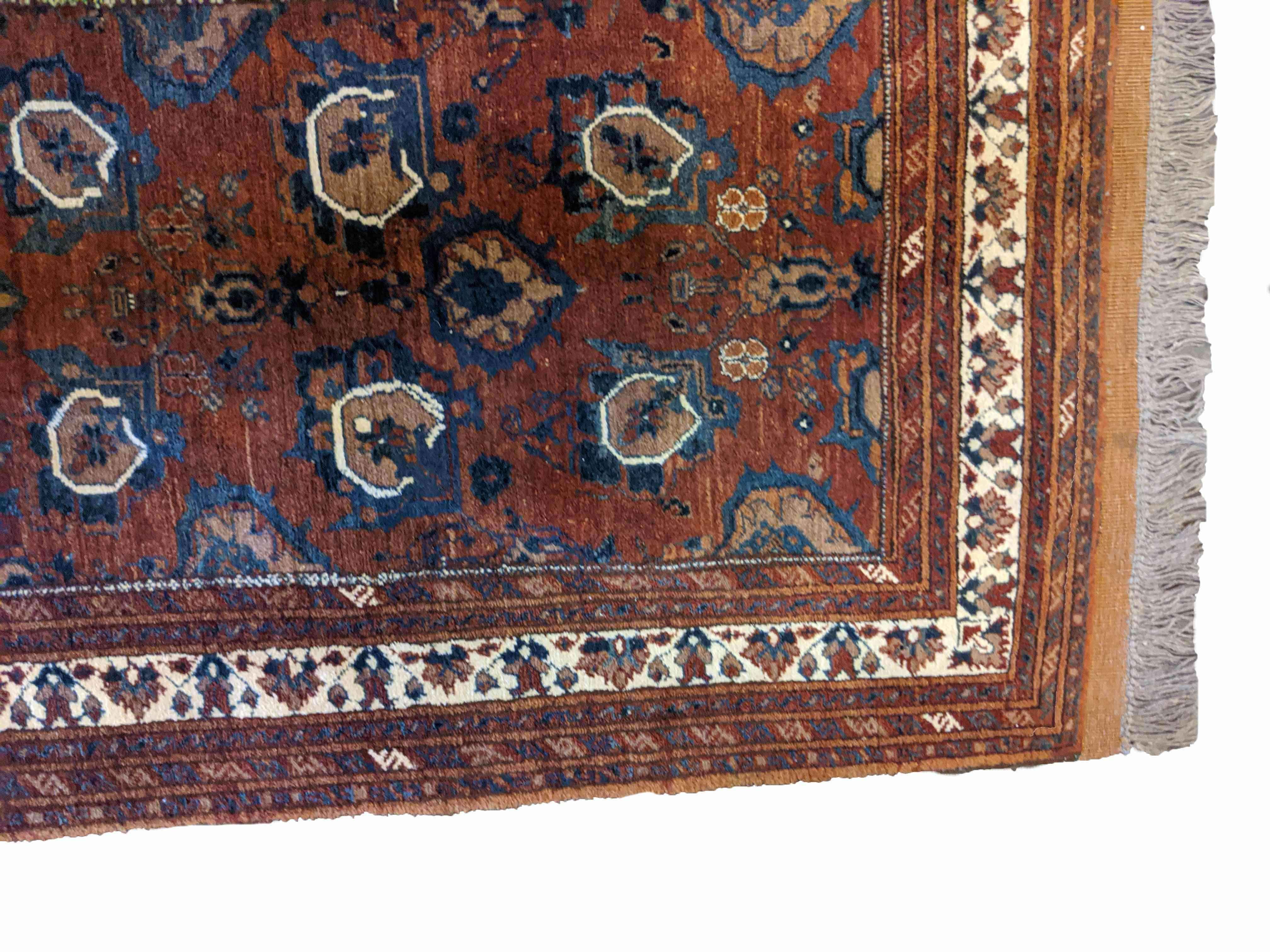 130 x 78 cm Old Afghan Tribal Brown Small Rug - Rugmaster
