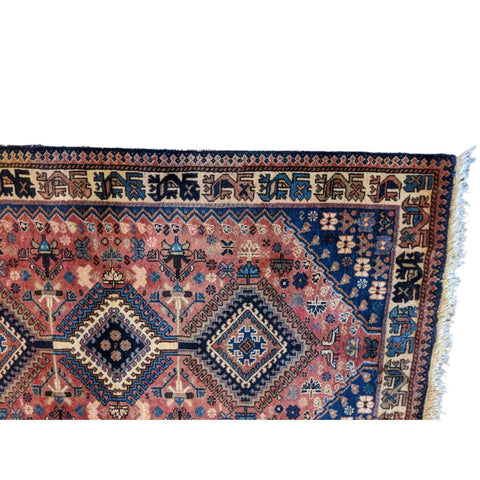 130 x 80 cm Persian Yalameh Tribal Orange Rug - Rugmaster