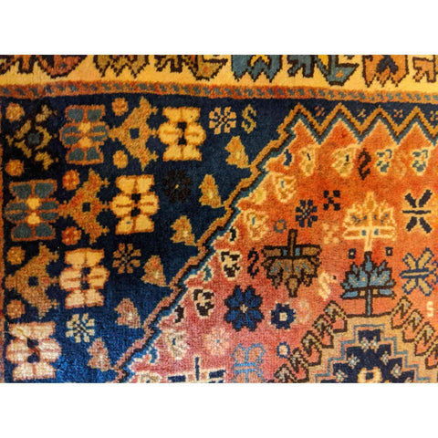 130 x 80 cm Persian Yalameh Tribal Orange Rug - Rugmaster
