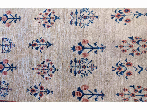 130 x 89 cm Fine Shahsavand Tribal White Small Rug - Rugoutlet