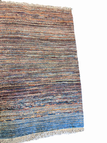 133 x 82 cm Persian Gabbeh Tribal White Rug - Rugoutlet