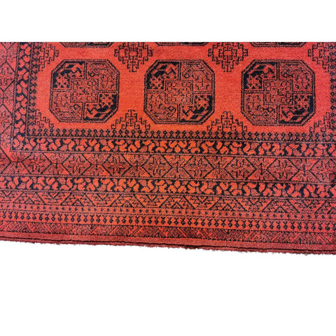 134 x 190 cm Machine-made Afghan Red Small Rug - Rugoutlet