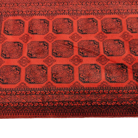 134 x 190 cm Machine-made Afghan Red Small Rug - Rugoutlet