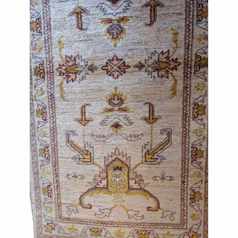 134 x 69 cm Antique Ziegler Antique Brown Small Rug - Rugmaster