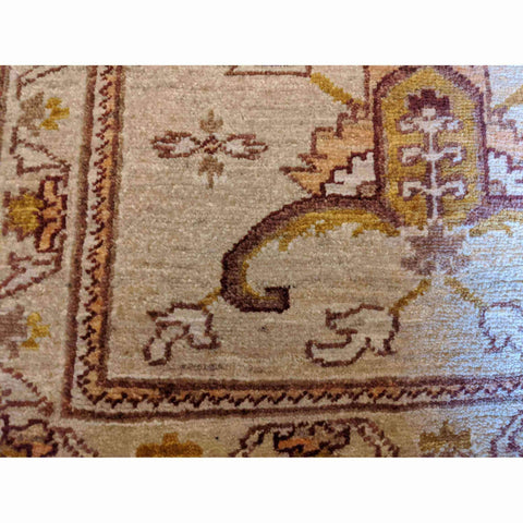 134 x 69 cm Antique Ziegler Brown Small Rug - Rugoutlet