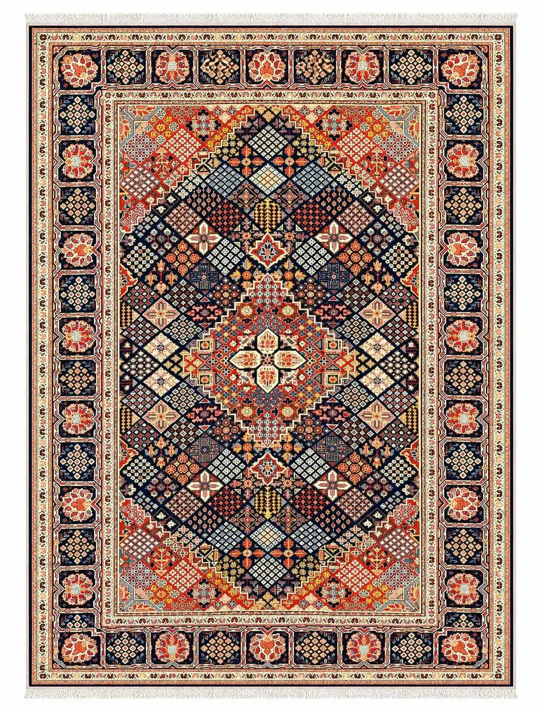 Unique Persian Kashan Rug 200 x 135 cm (6.56 x 4.43 ft)