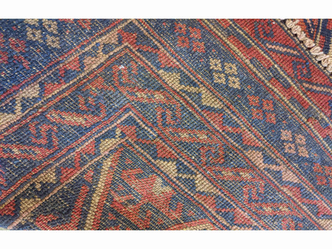 135 x 100 cm Afghan Mashwani Tribal Red Rug - Rugoutlet