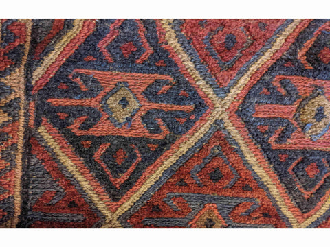 135 x 100 cm Afghan Mashwani Tribal Red Rug - Rugoutlet