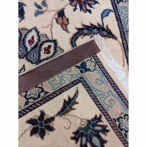 135 x 69 cm Persian Nain Traditional White Small Rug - Rugmaster