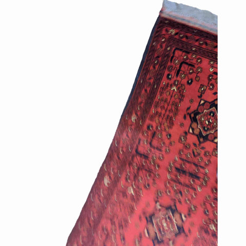 135 x 75 cm Afghan Khan Tribal Red Small Rug - Rugmaster