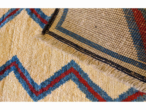 137 x 88 cm Persian Gabbeh Tribal Beige Rug - Rugoutlet