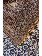 138 x 100 cm Fine Persian Baluch Prayer Traditional Brown Rug - Rugoutlet