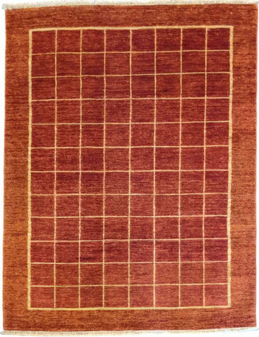 139 x 213 cm Traditional Handmade Red Traditional Red Small Rug - Rugmaster