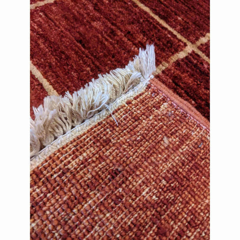 139 x 213 cm Traditional Handmade Red Traditional Red Small Rug - Rugmaster