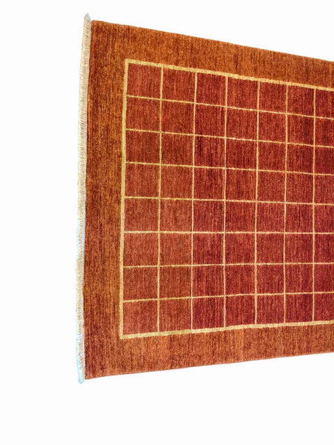 139 x 213 cm Traditional Handmade Red Traditional Red Small Rug - Rugmaster