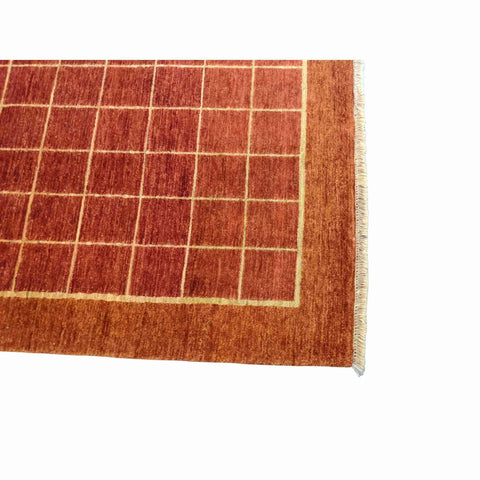 139 x 213 cm Traditional Handmade Red Traditional Red Small Rug - Rugmaster