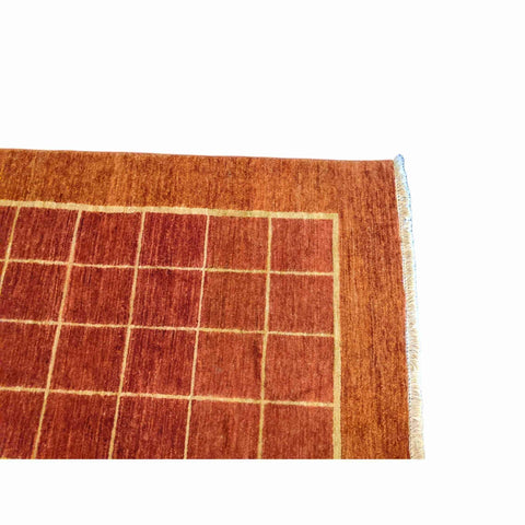 139 x 213 cm Traditional Handmade Red Traditional Red Small Rug - Rugmaster