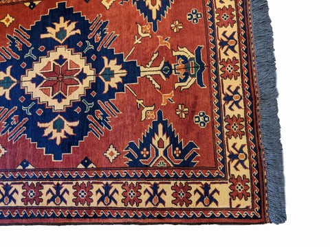 140 x 100 cm Fine Afghan Tribal Red Rug - Rugoutlet