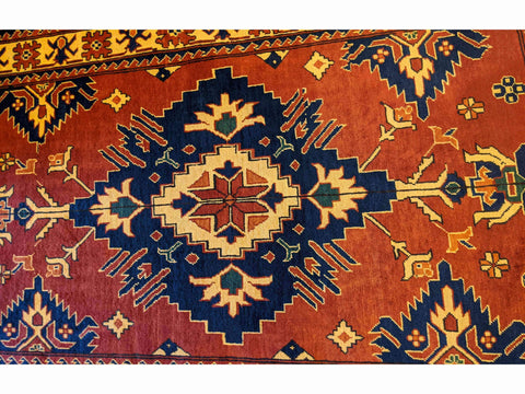 140 x 100 cm Fine Afghan Tribal Red Rug - Rugoutlet