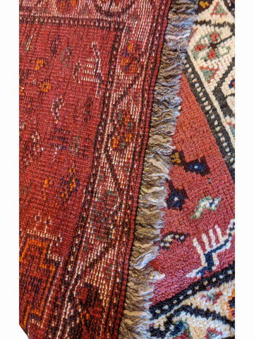 140 x 100 cm Shiraz Traditional Red Rug - Rugoutlet