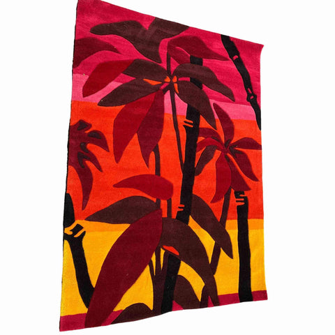 140 x 200 cm Tufted Red Modern Pink Small Rug - Rugmaster