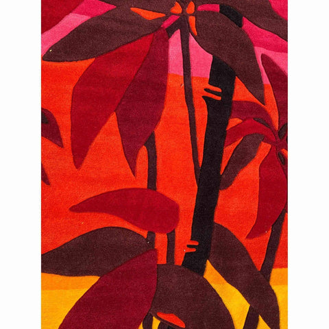140 x 200 cm Tufted Red Modern Pink Small Rug - Rugmaster
