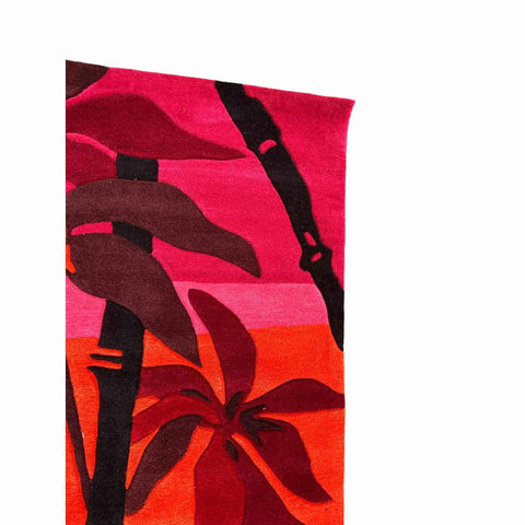 140 x 200 cm Tufted Red Modern Pink Small Rug - Rugmaster