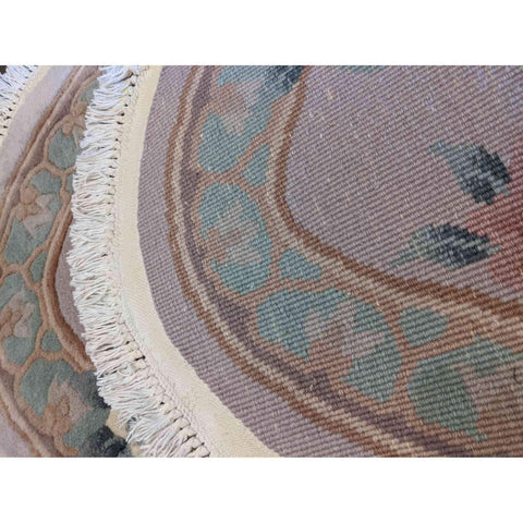 140 x 80 cm Chinese oval lilac Rug - Rugoutlet