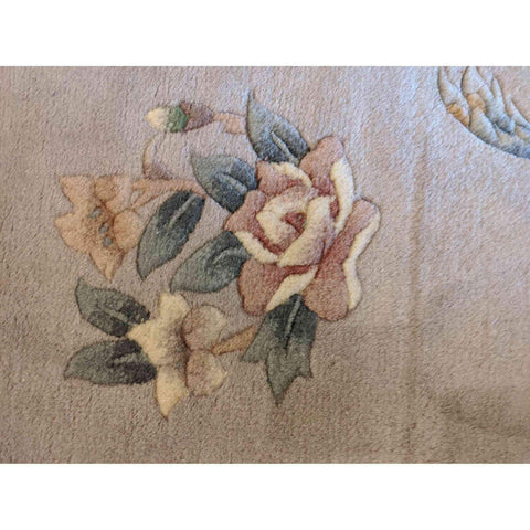 140 x 80 cm Chinese oval lilac Rug - Rugoutlet