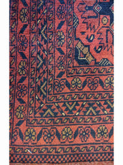 141 x 103 cm Afghan Khan Tribal Red Rug - Rugmaster