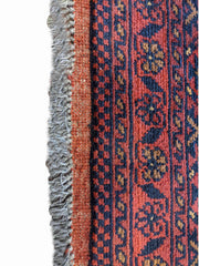 141 x 103 cm Afghan Khan Tribal Red Rug - Rugoutlet