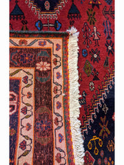 143 x 100 cm Qashqai Tribal Blue Rug - Rugmaster