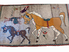 143 x 101 cm Nomadic Qashqai Tribal Yellow Rug - Rugmaster