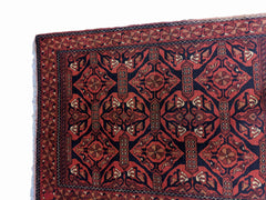 144 x 100 cm Afghan Khan Mohammadi Tribal Red Rug - Rugmaster
