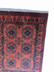 145 x 100 cm Afghan Khan Tribal Brown Rug - Rugoutlet