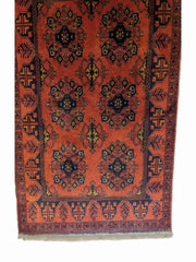 145 x 100 cm Afghan Khan Tribal Brown Rug - Rugoutlet