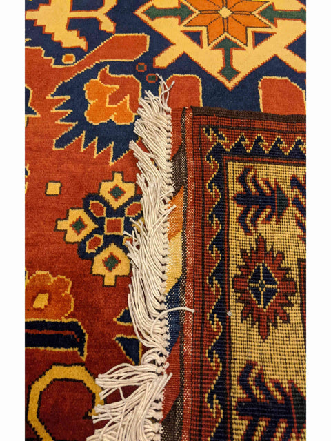 145 x 101 cm Fine Afghan Tribal Maroon Rug - Rugoutlet