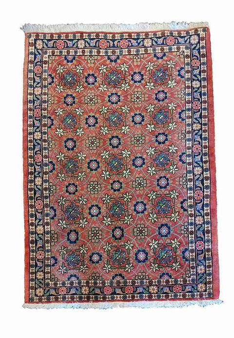 145 x 110 cm Fine Varamin Traditional Red Rug - Rugoutlet