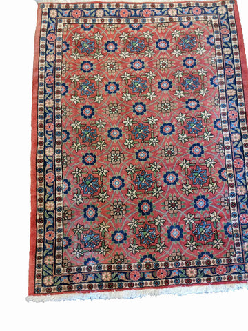 145 x 110 cm Fine Varamin Traditional Red Rug - Rugoutlet