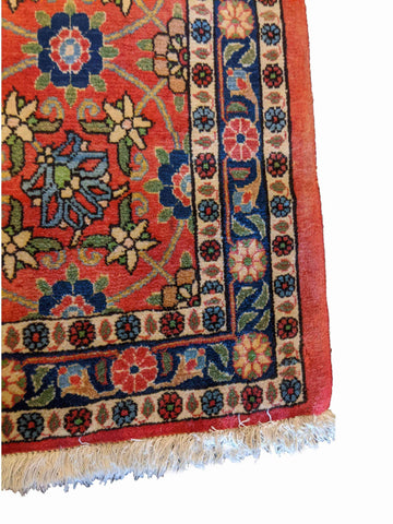 145 x 110 cm Fine Varamin Traditional Red Rug - Rugoutlet