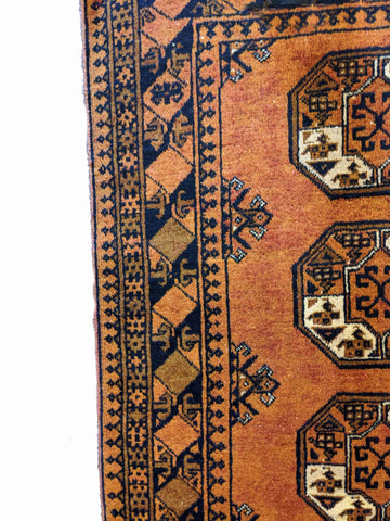 145 x 170 cm Golden Afghan Tribal Orange Rug - Rugoutlet